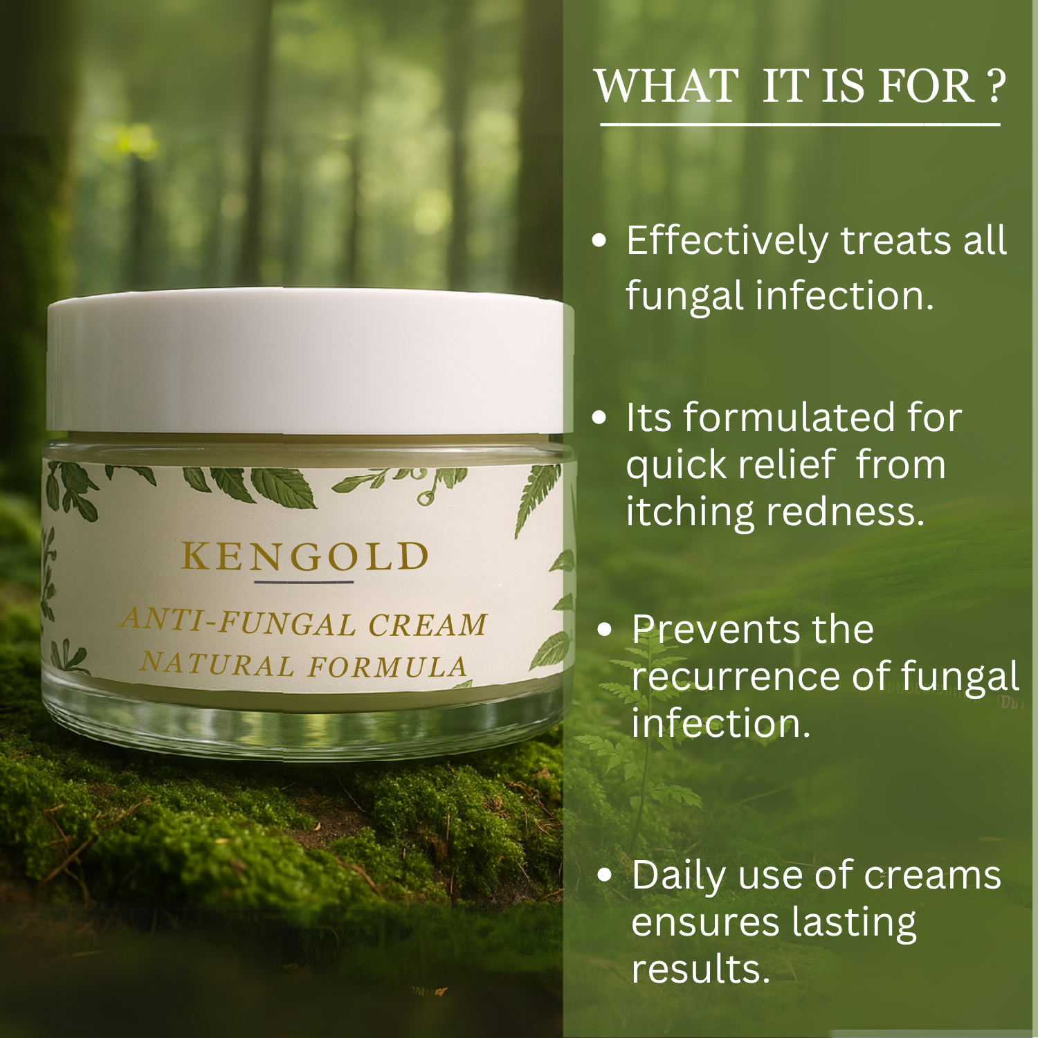 Anti- Fungal Ayurvedic Cream For Men & Women Ayurvedic ItchCoat Anti fungal cream