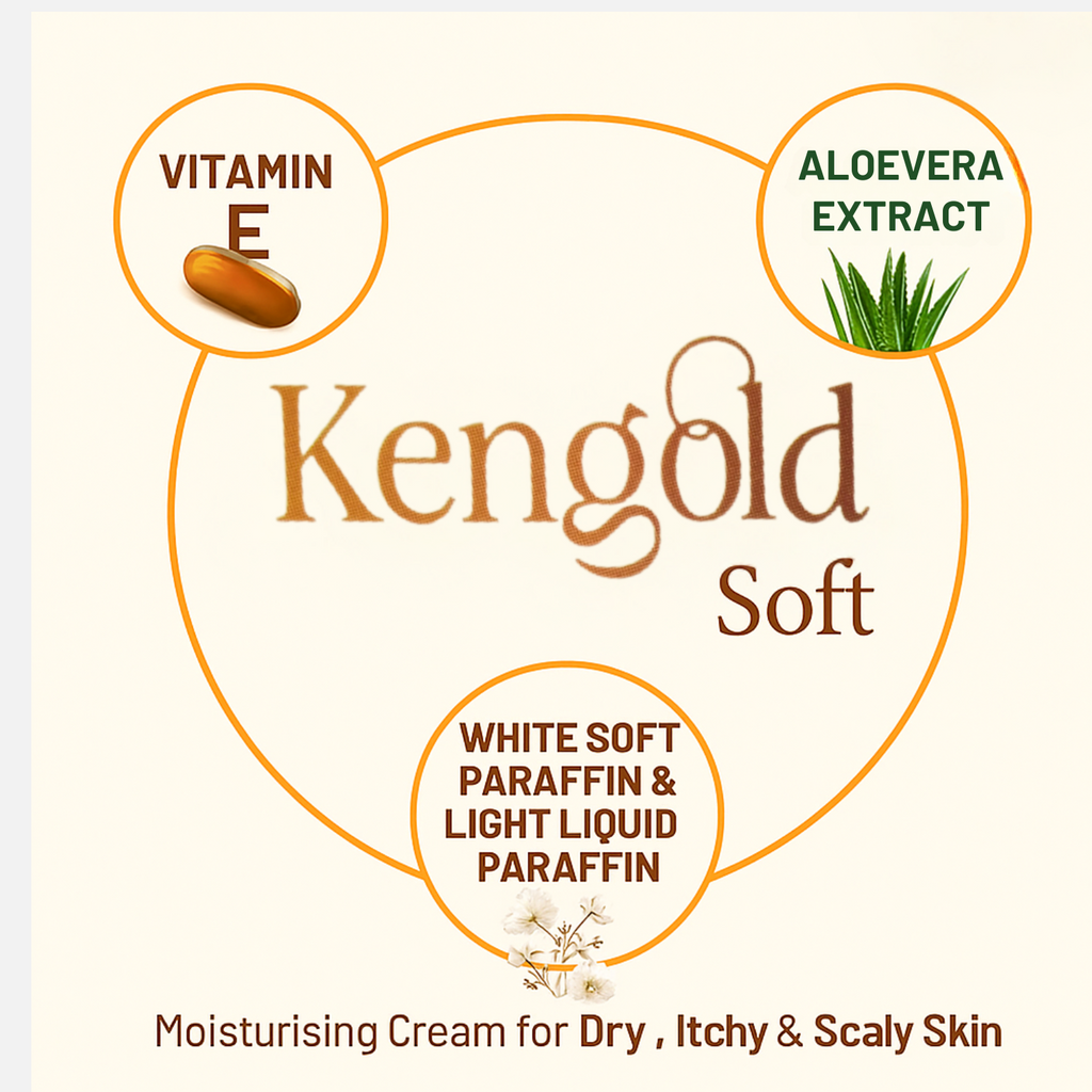 Kengold Soft Moisturizing Cream with Aloe Vera & Vitamin E