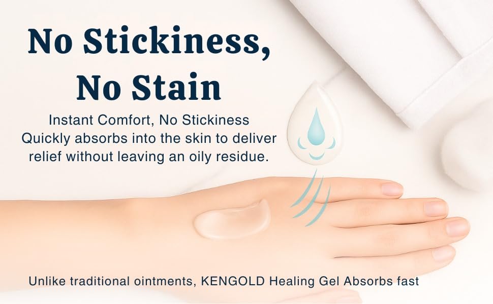 Kengold Healing Gel for Minor Cuts, Wounds, Injuries & Burns.