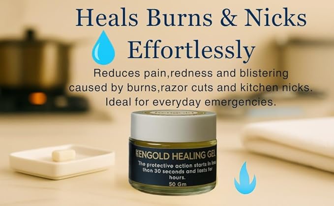 Kengold Healing Gel for Minor Cuts, Wounds, Injuries & Burns.