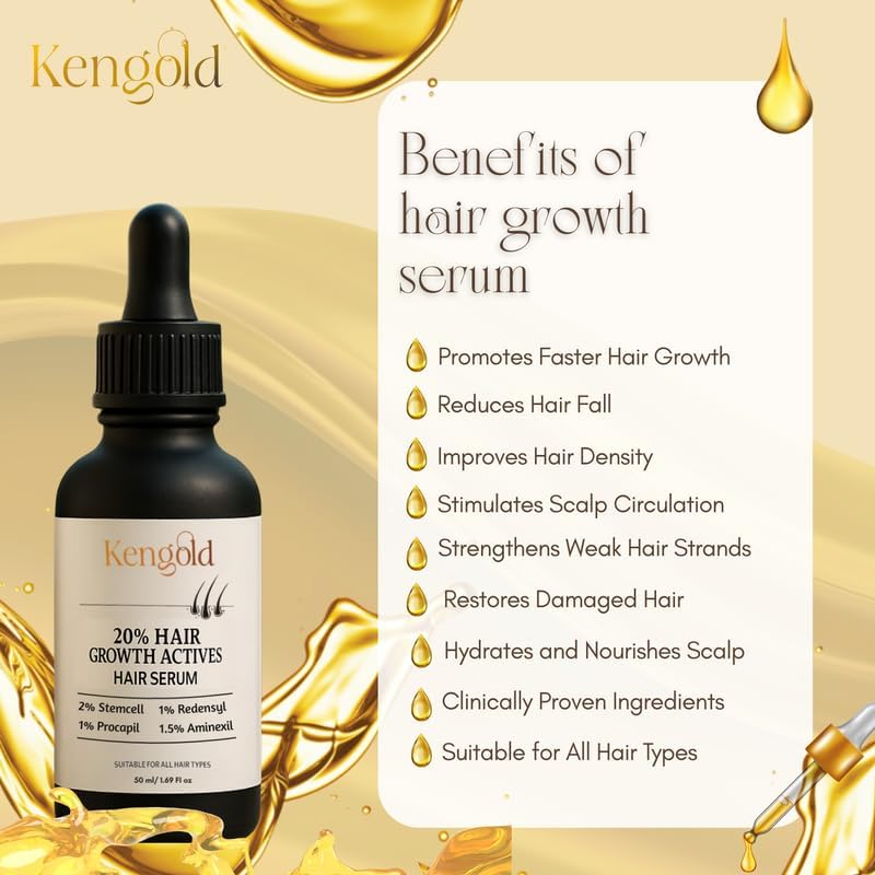 Hair Growth Combo with Hair Growth Actives Serum 50ml + Peptide-Stem Cell Hair Fall Control Shampoo 100ml
