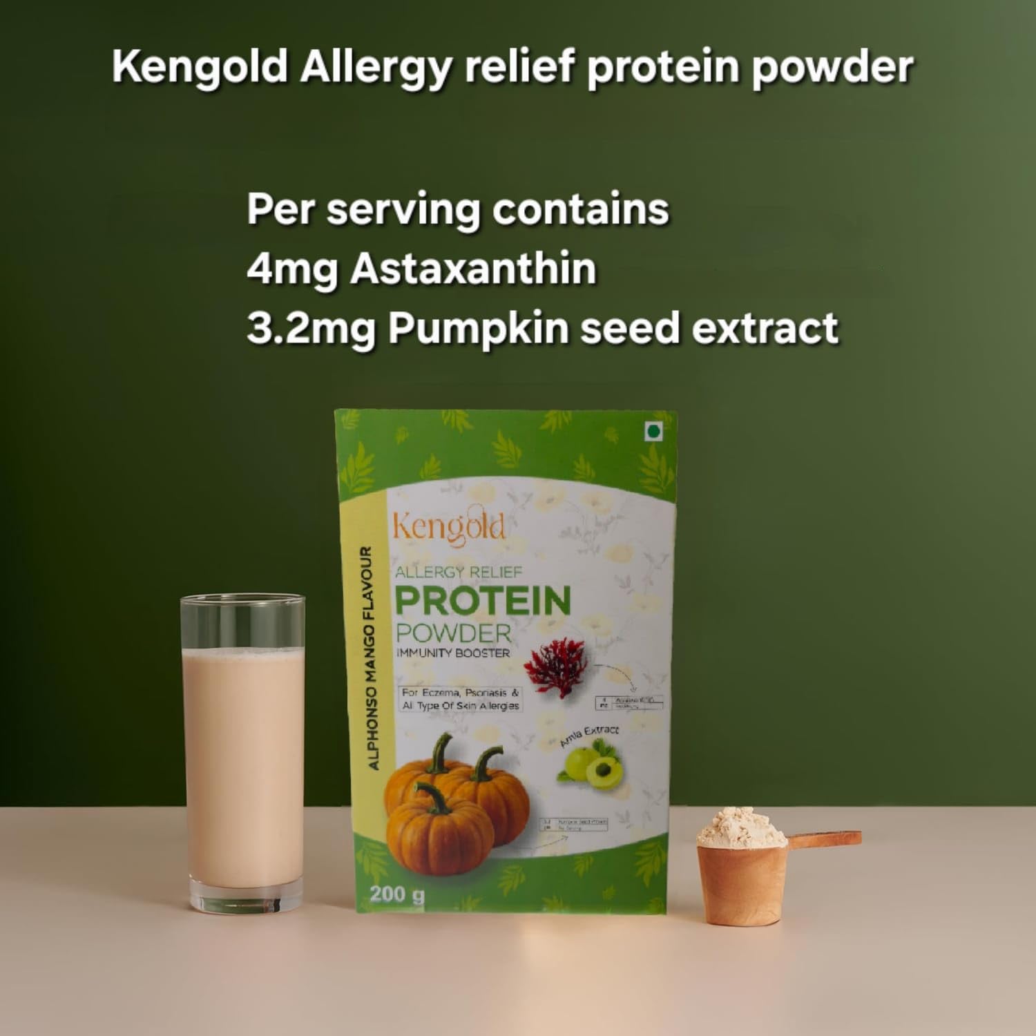 KENGOLD Ayurvedic Allergy Relief Protein Powder. (200 Gm)