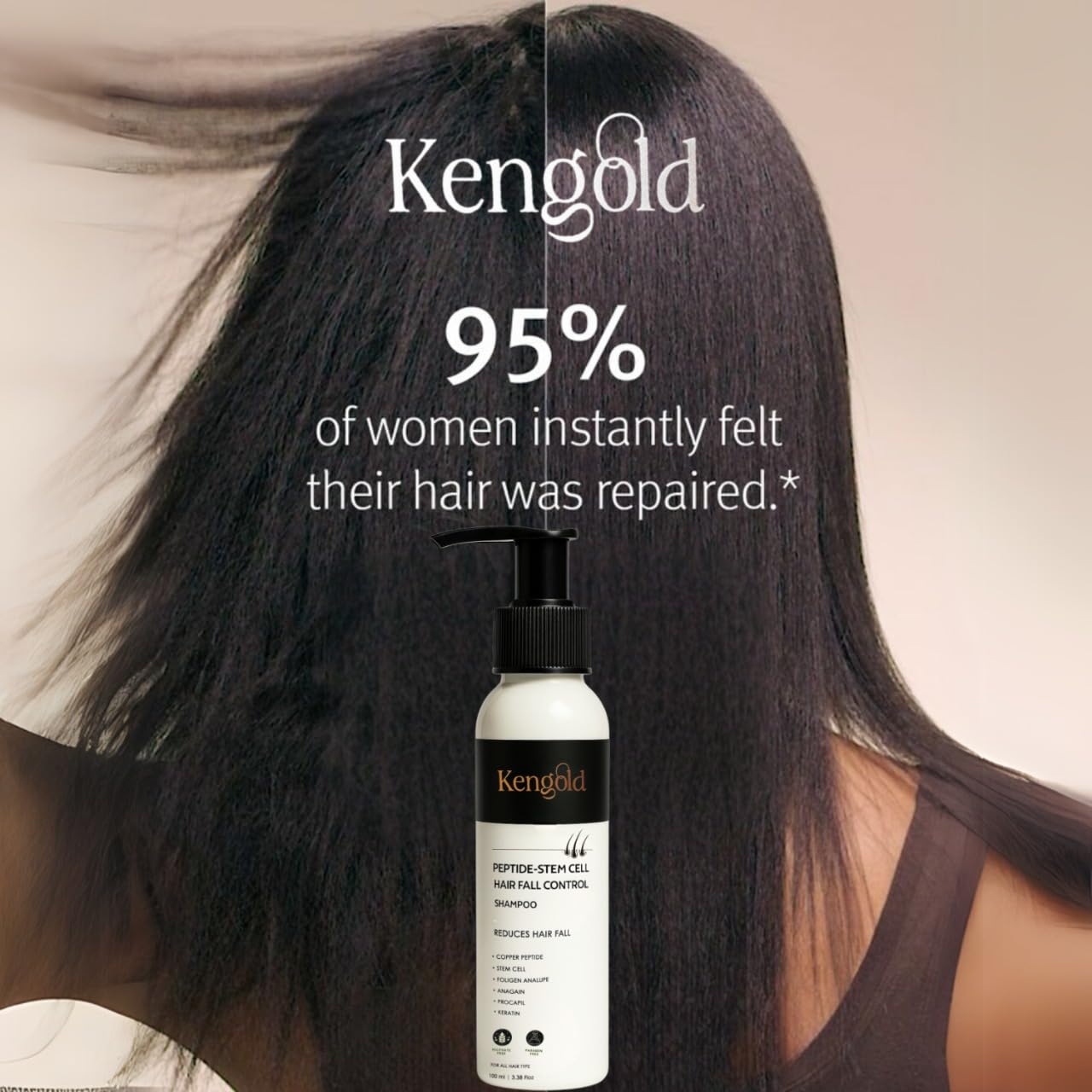 Peptide Stem Cell Shampoo For Advanced HairFall Control Plus