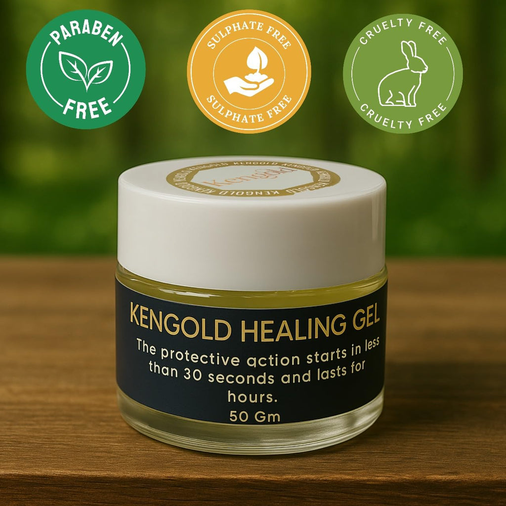 Kengold Healing Gel for Minor Cuts, Wounds, Injuries & Burns.