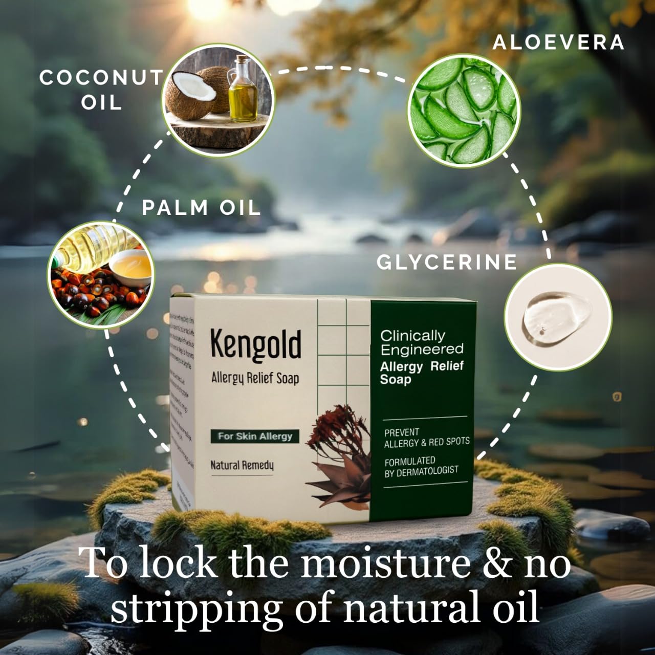 Allergy Relief Kit (Soap & Soft Moisturizing Cream for allergy free skin)