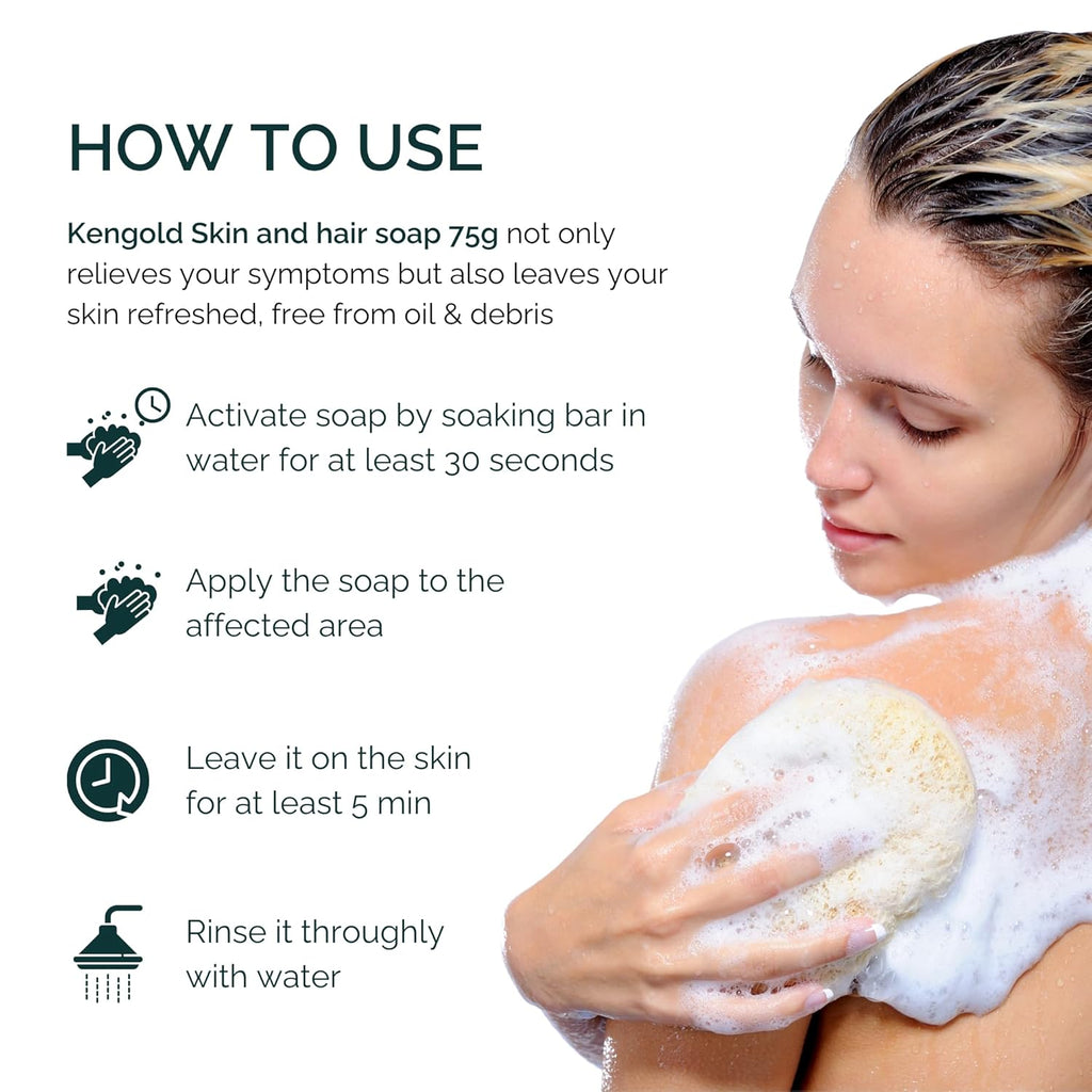 Psoriasis Skin & Hair Soap | Purify Skin | Pain Relief With Natural Ingredients