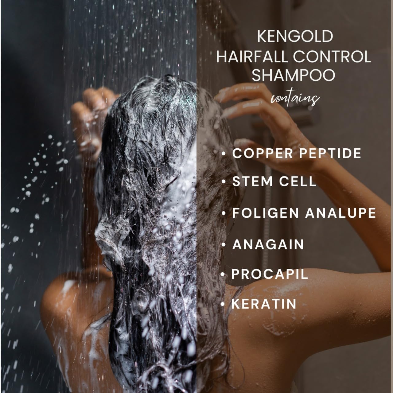 Hair Growth Combo with Hair Growth Actives Serum 50ml + Peptide-Stem Cell Hair Fall Control Shampoo 100ml