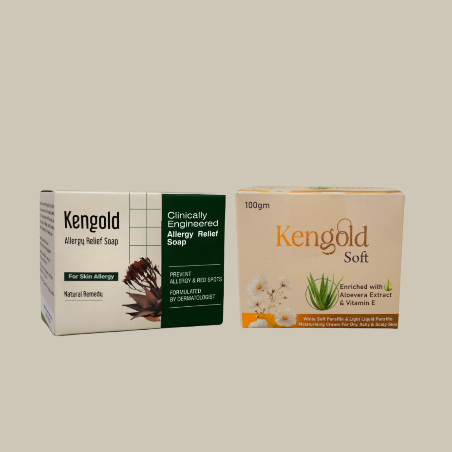 Allergy Relief Kit (Soap & Soft Moisturizing Cream for allergy free skin)