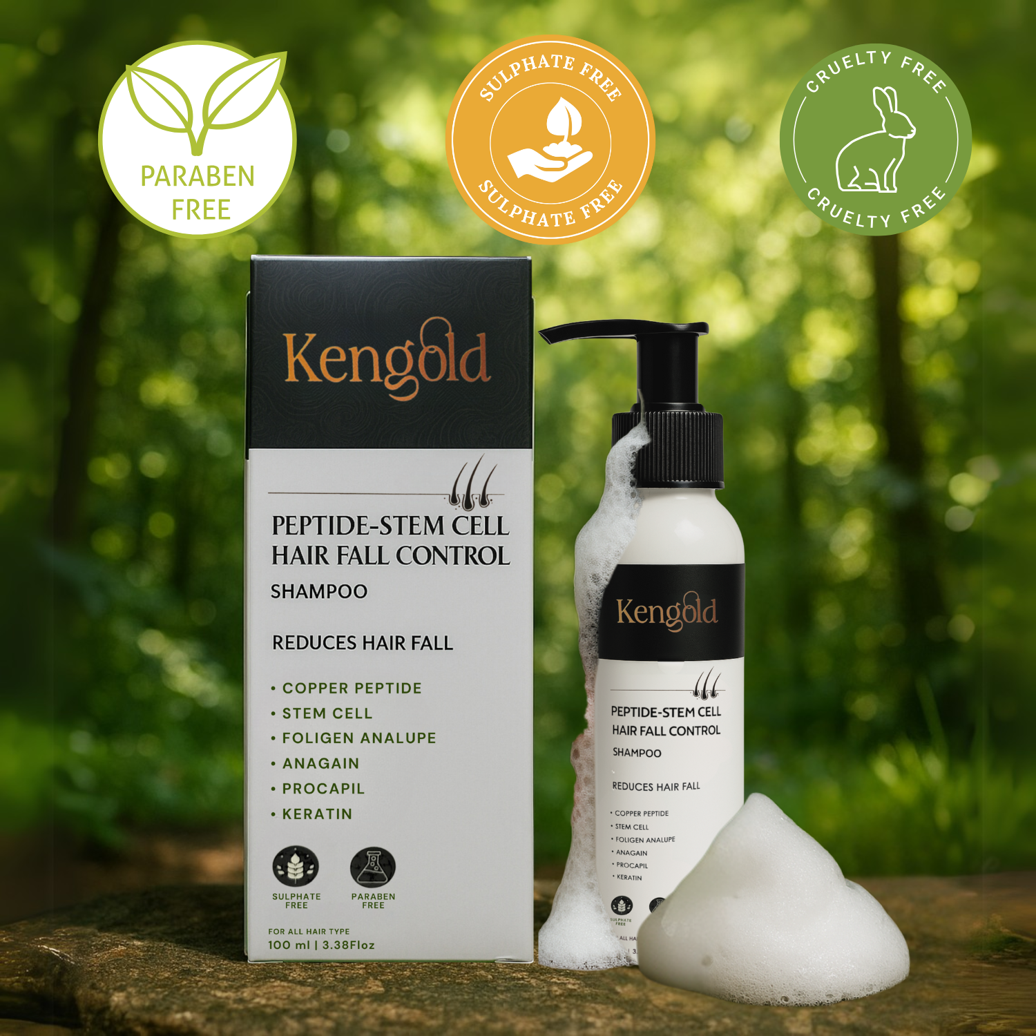 Natural Peptide- Stem Cell Hair Fall Control Shampoo